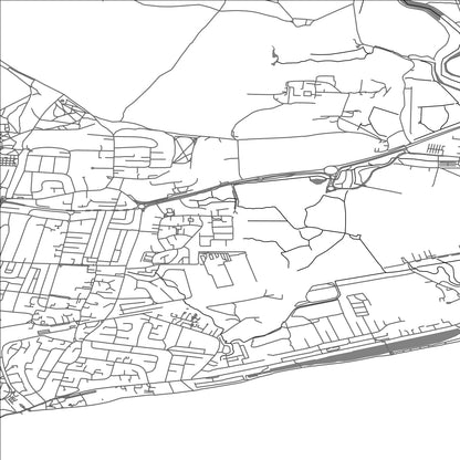 ROAD MAP OF ADUR, UNITED KINGDOM BY MAPBAKES