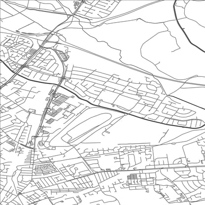 ROAD MAP OF AINTREE VILLAGE, UNITED KINGDOM BY MAPBAKES