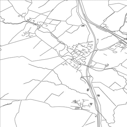 ROAD MAP OF ALCONBURY, UNITED KINGDOM BY MAPBAKES