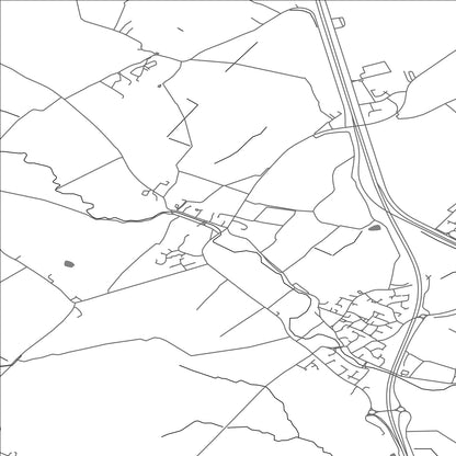 ROAD MAP OF ALCONBURY WESTON, UNITED KINGDOM BY MAPBAKES