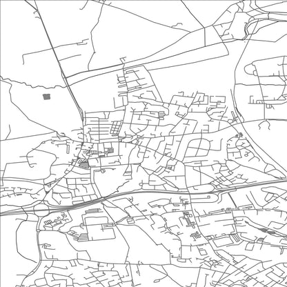 ROAD MAP OF ALFRETON, UNITED KINGDOM BY MAPBAKES