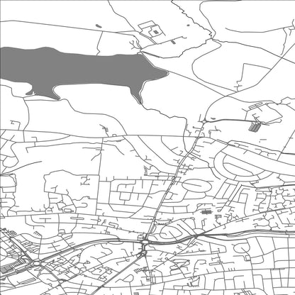 ROAD MAP OF ALWOODLEY, UNITED KINGDOM BY MAPBAKES