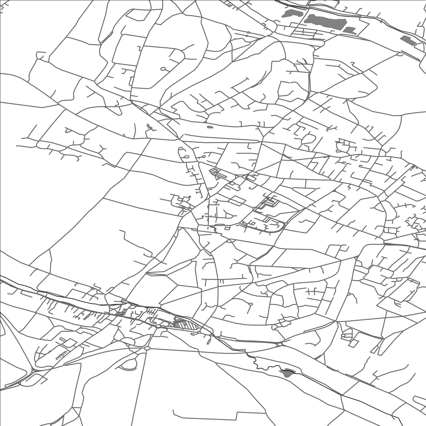 ROAD MAP OF AMERSHAM, UNITED KINGDOM BY MAPBAKES