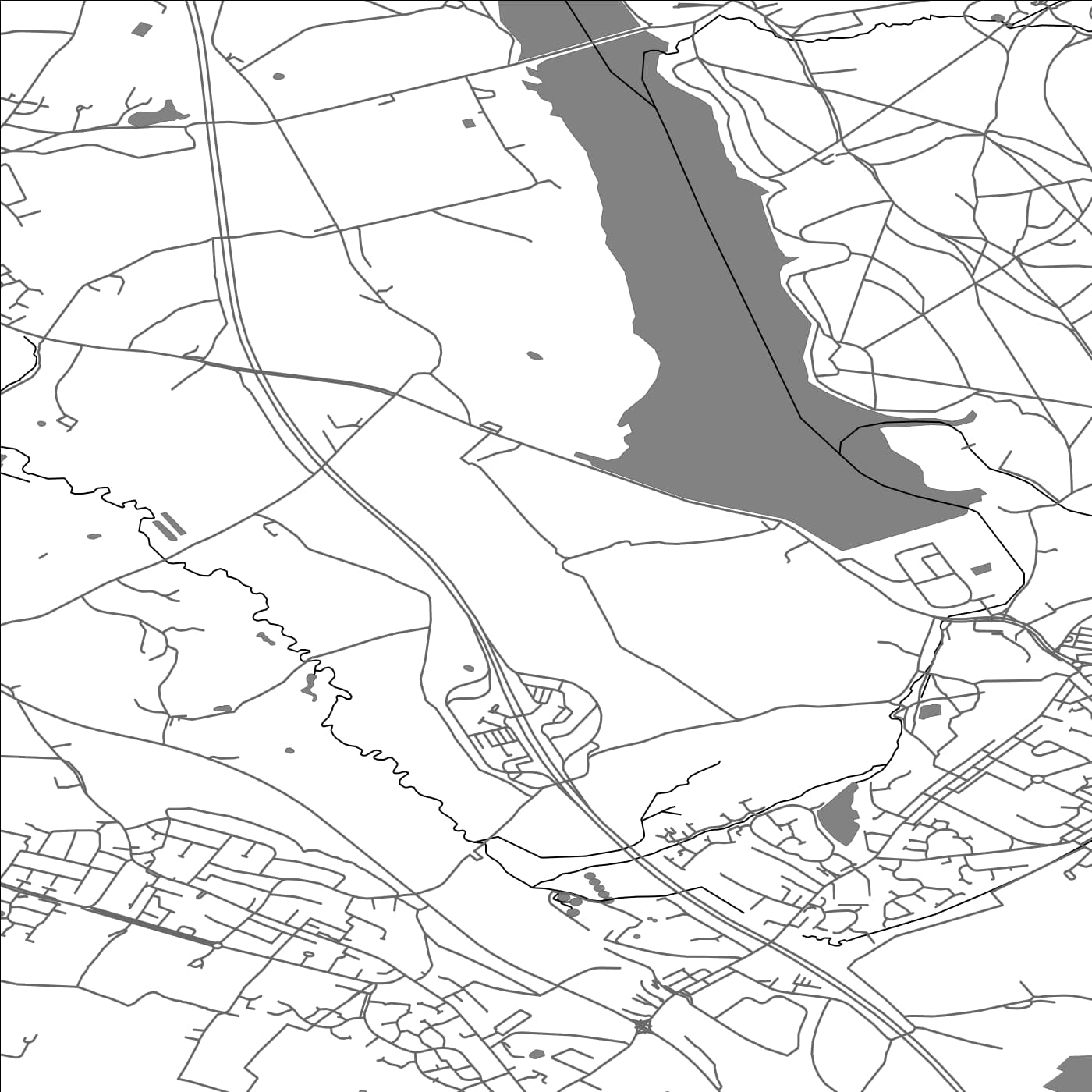 ROAD MAP OF ANDERTON, UNITED KINGDOM BY MAPBAKES