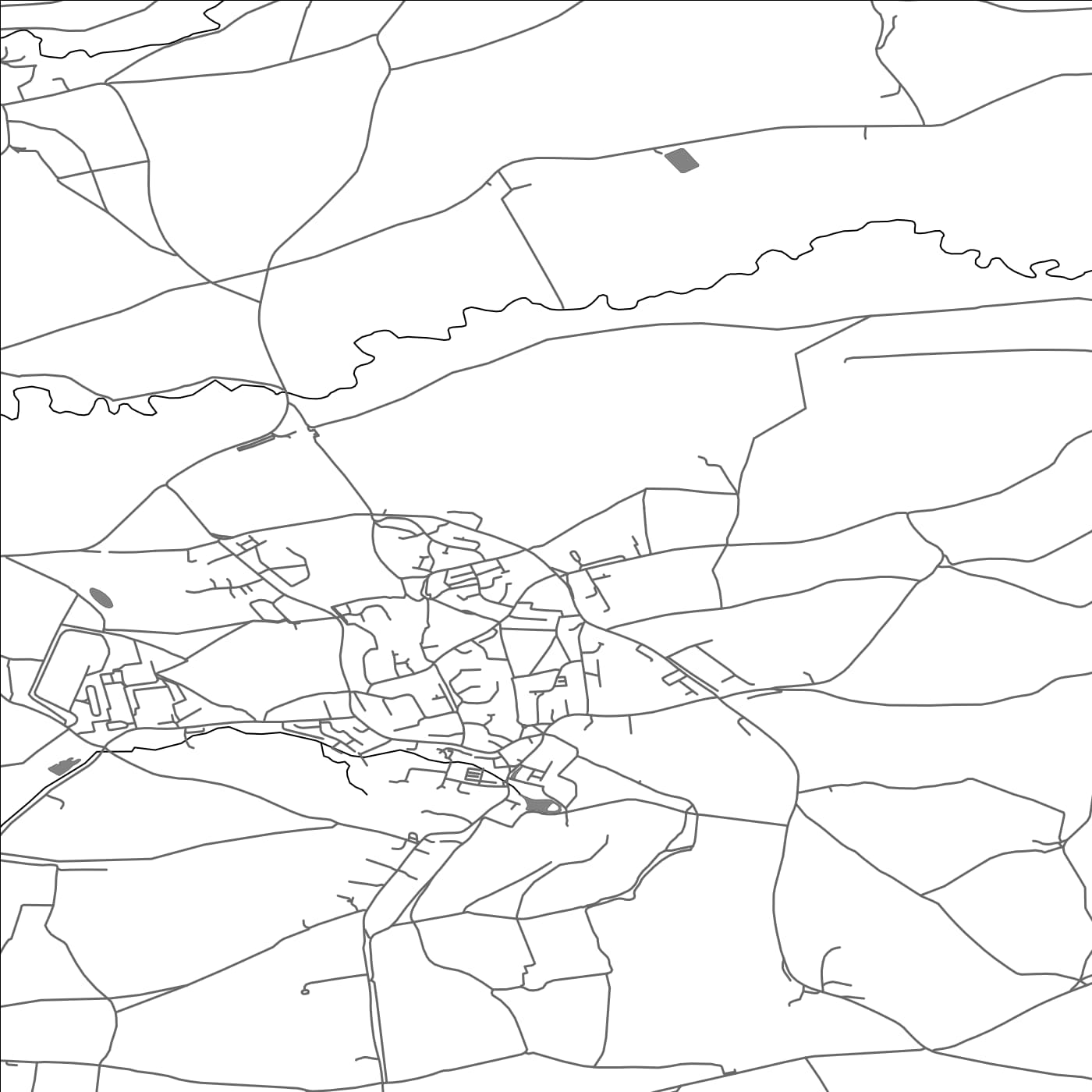 ROAD MAP OF ANSFORD, UNITED KINGDOM BY MAPBAKES