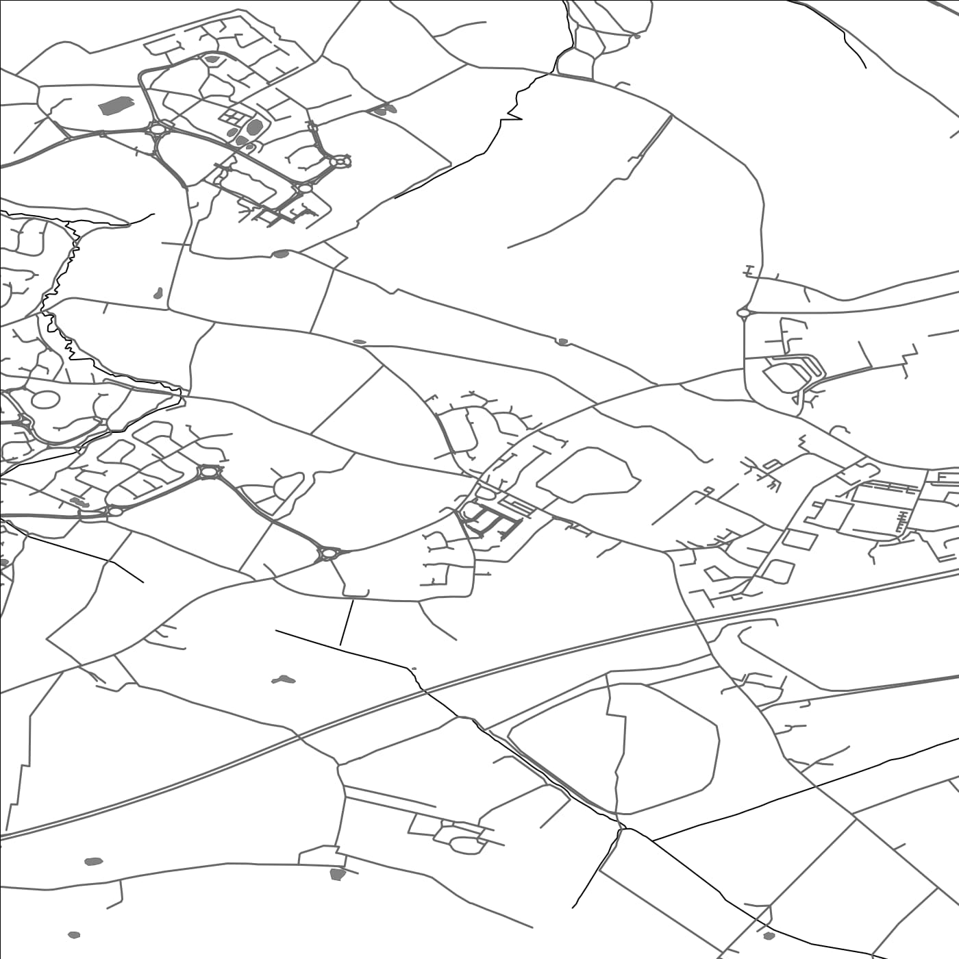 ROAD MAP OF APPLETON, UNITED KINGDOM BY MAPBAKES