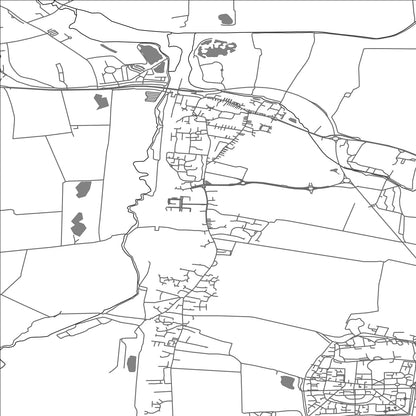 ROAD MAP OF ARLESEY, UNITED KINGDOM BY MAPBAKES