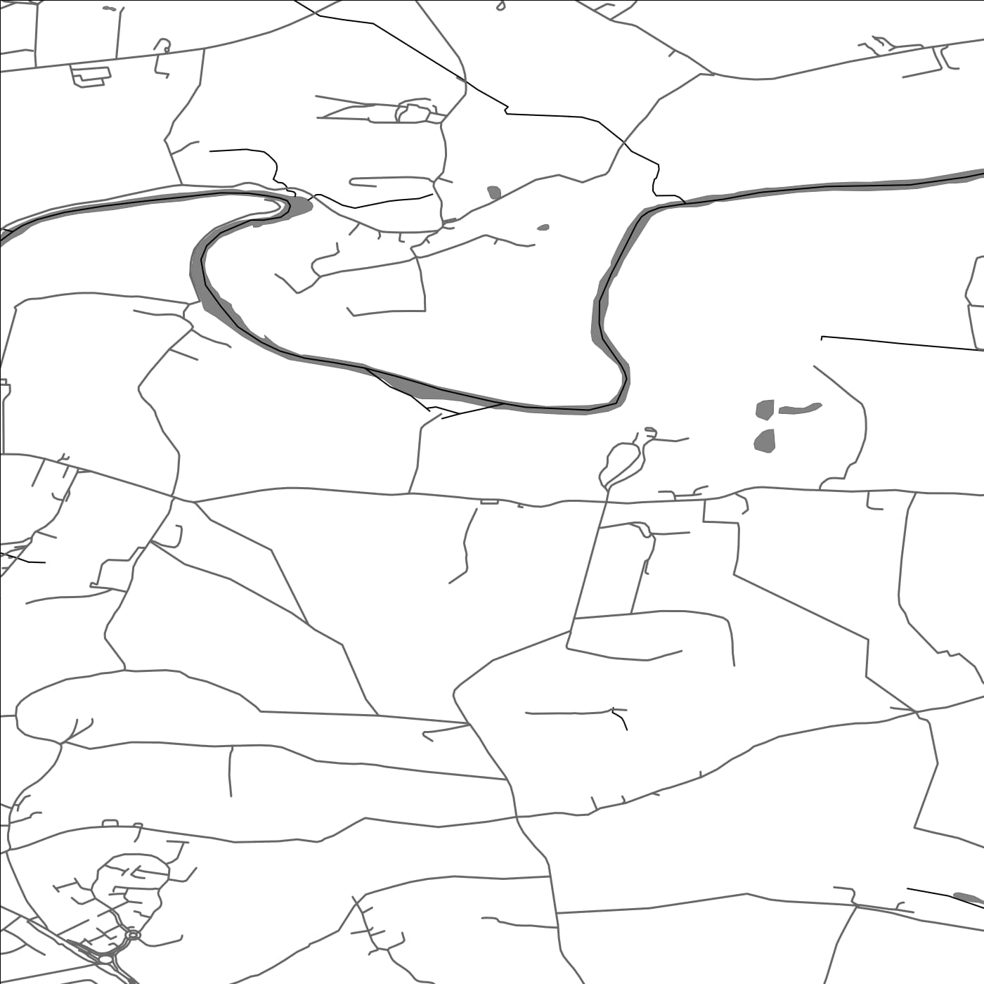 ROAD MAP OF ARTHINGTON, UNITED KINGDOM BY MAPBAKES