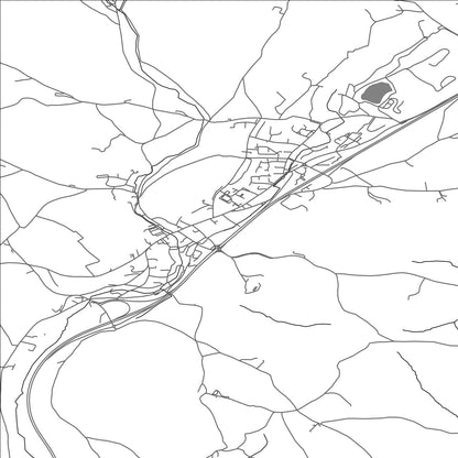 ROAD MAP OF ASHBURTON, UNITED KINGDOM BY MAPBAKES