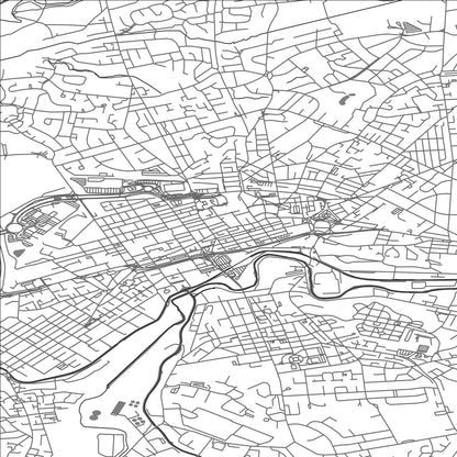 ROAD MAP OF ASHTON UNDER LYNE, UNITED KINGDOM BY MAPBAKES