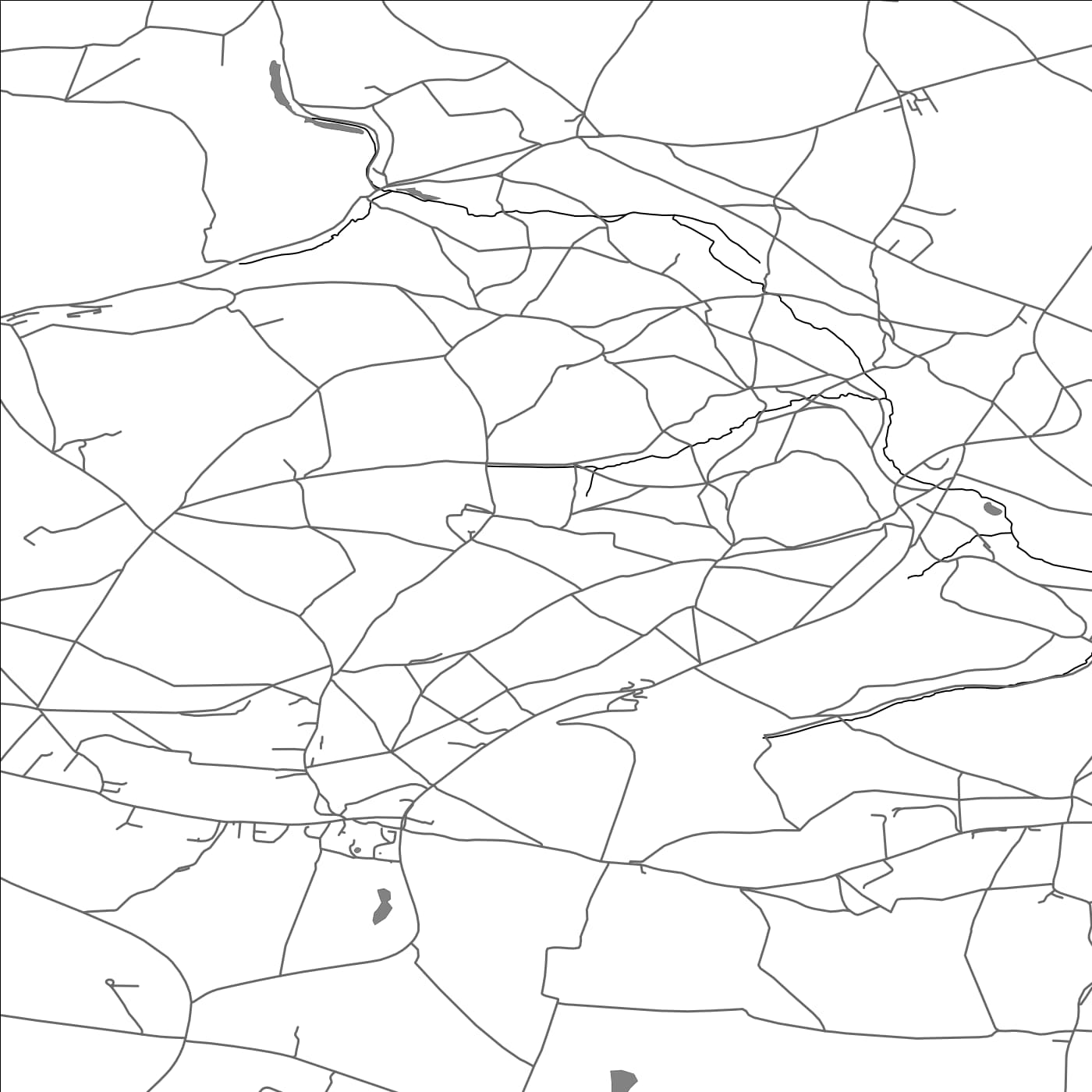 ROAD MAP OF ASHWICK, UNITED KINGDOM BY MAPBAKES