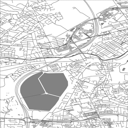 ROAD MAP OF AUDENSHAW, UNITED KINGDOM BY MAPBAKES