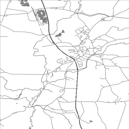 ROAD MAP OF AUDLEM, UNITED KINGDOM BY MAPBAKES