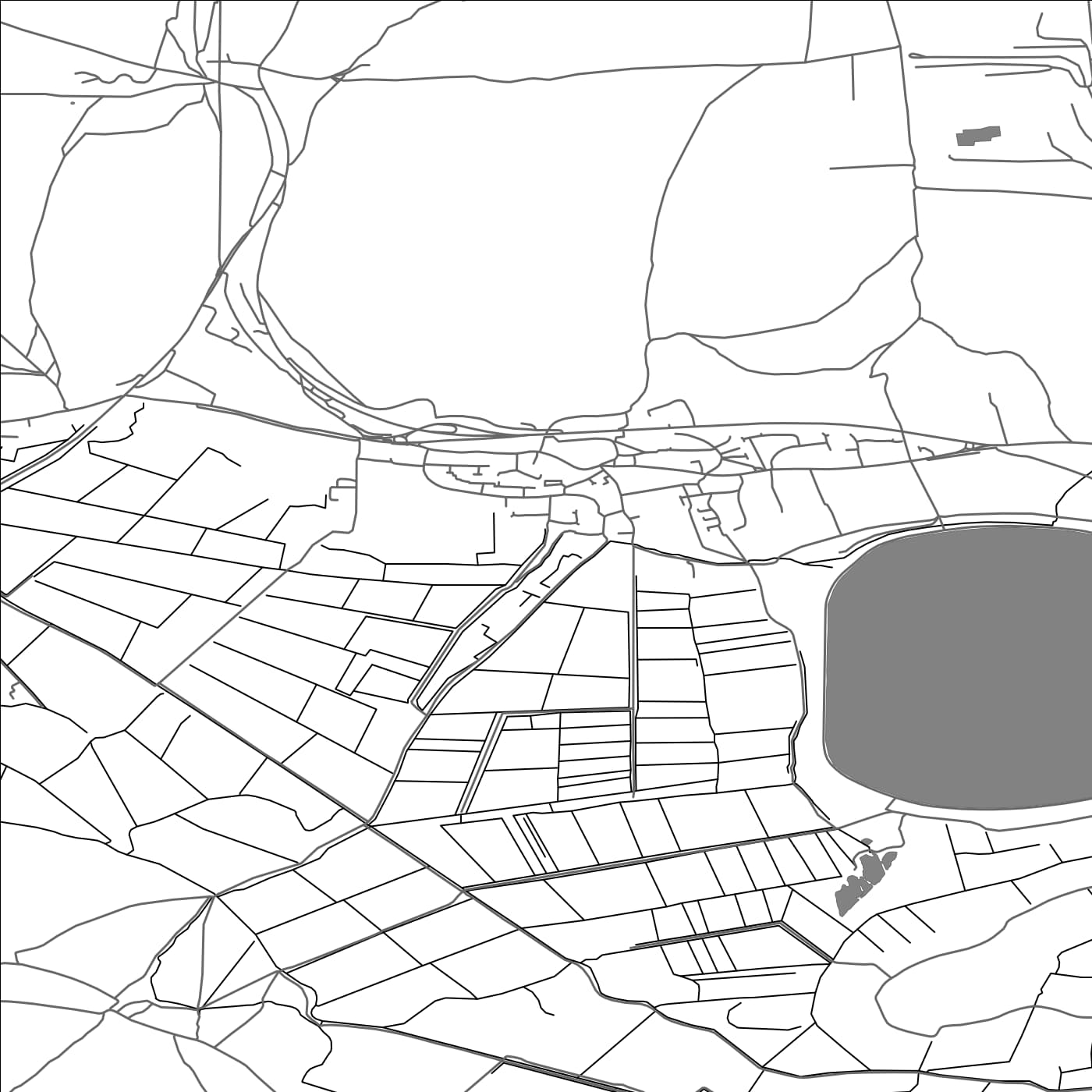 ROAD MAP OF AXBRIDGE, UNITED KINGDOM BY MAPBAKES