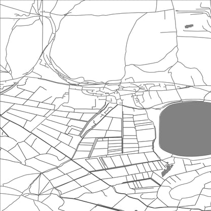 ROAD MAP OF AXBRIDGE, UNITED KINGDOM BY MAPBAKES