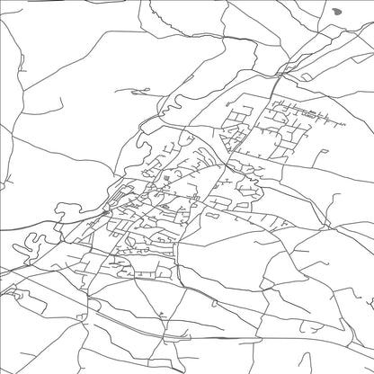 ROAD MAP OF AXMINSTER, UNITED KINGDOM BY MAPBAKES