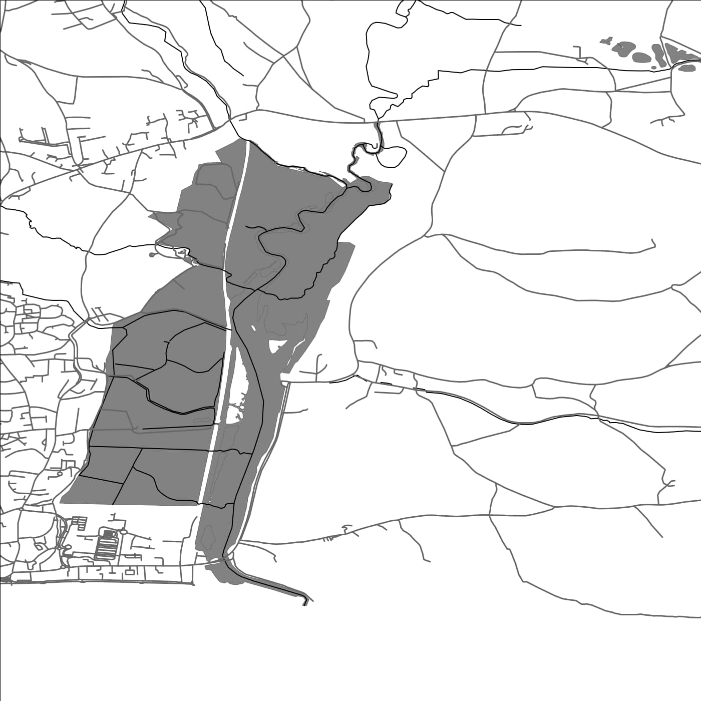 ROAD MAP OF AXMOUTH, UNITED KINGDOM BY MAPBAKES