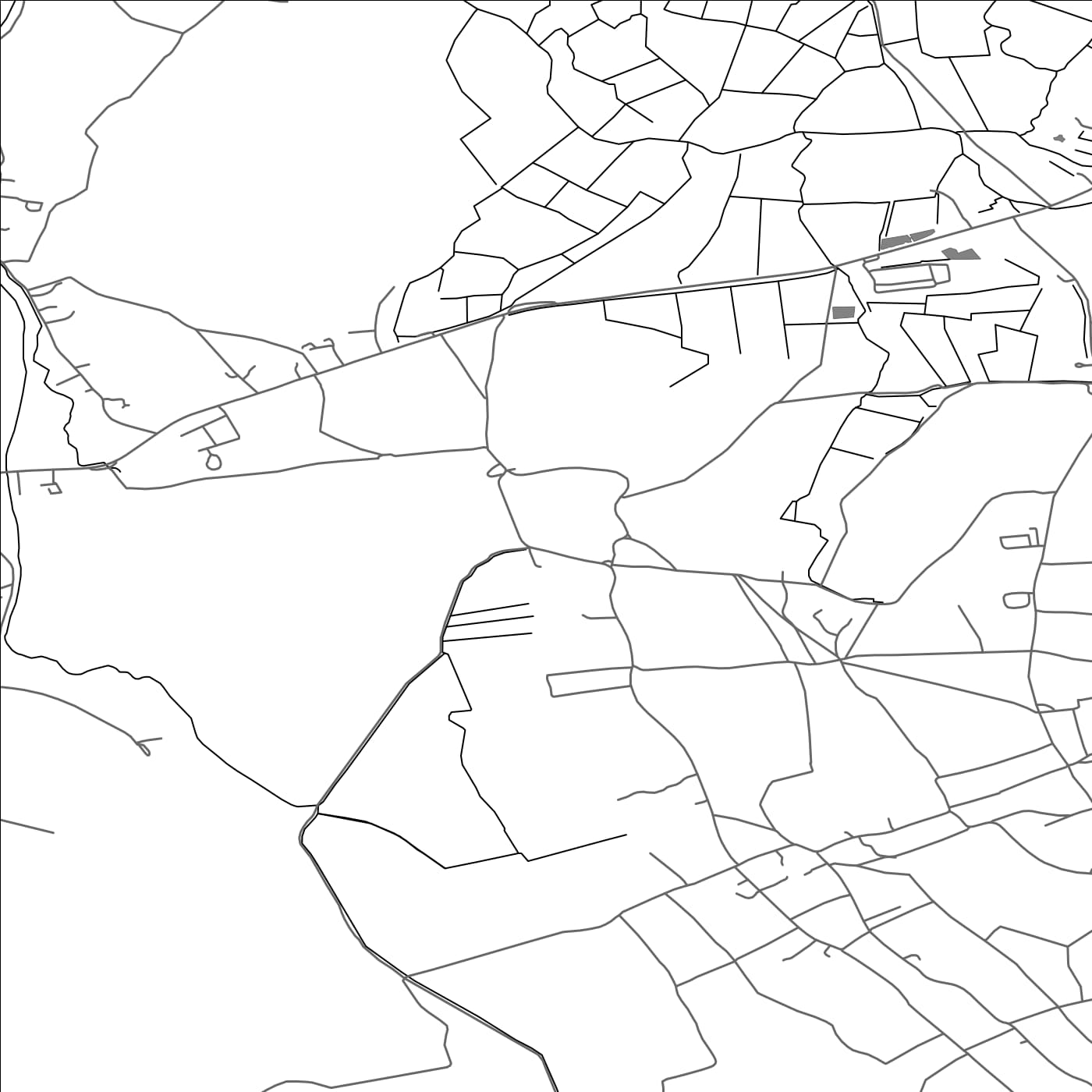 ROAD MAP OF BADGWORTH, UNITED KINGDOM BY MAPBAKES