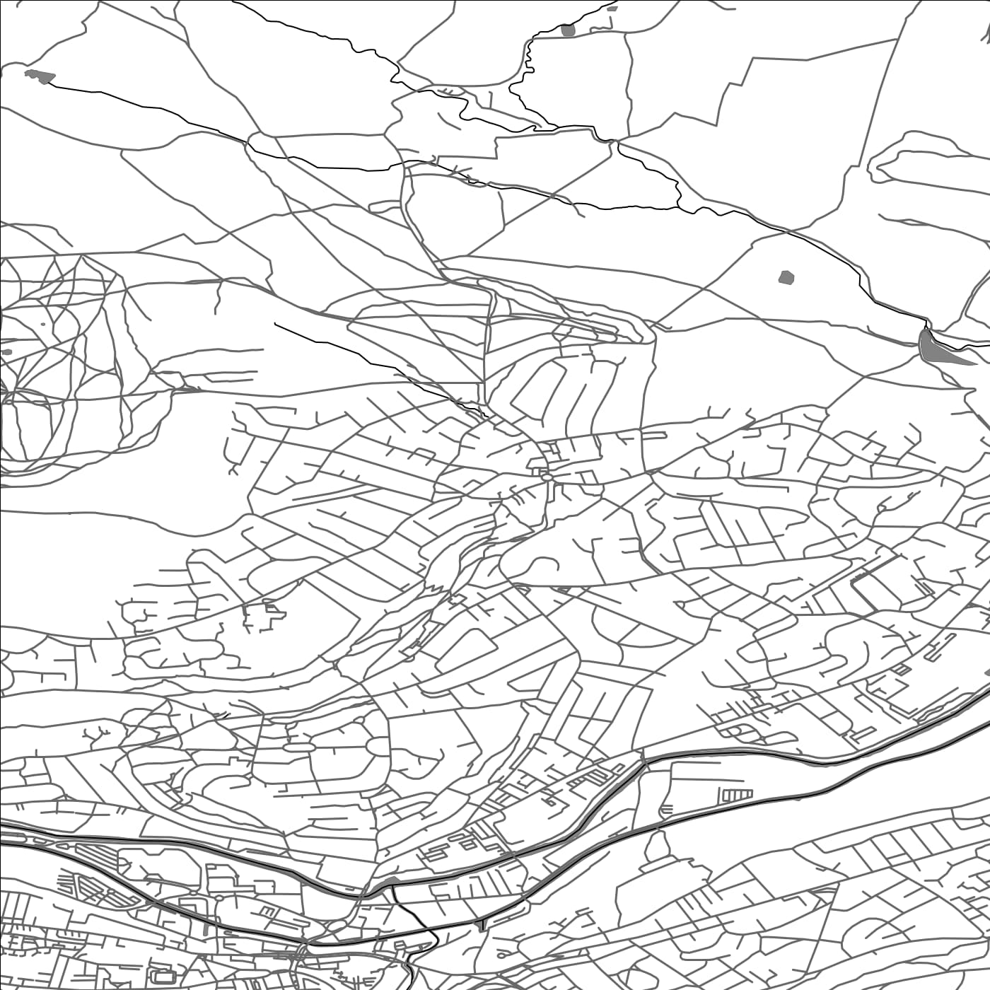 ROAD MAP OF BAILDON, UNITED KINGDOM BY MAPBAKES