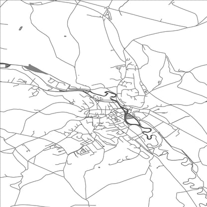 ROAD MAP OF BAKEWELL, UNITED KINGDOM BY MAPBAKES