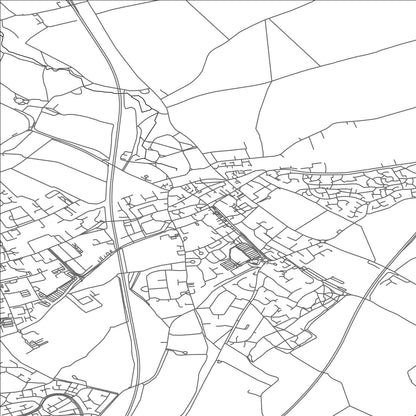 ROAD MAP OF BALDOCK, UNITED KINGDOM BY MAPBAKES