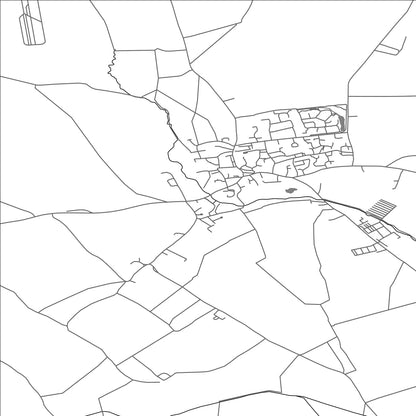 ROAD MAP OF BAMPTON, UNITED KINGDOM BY MAPBAKES