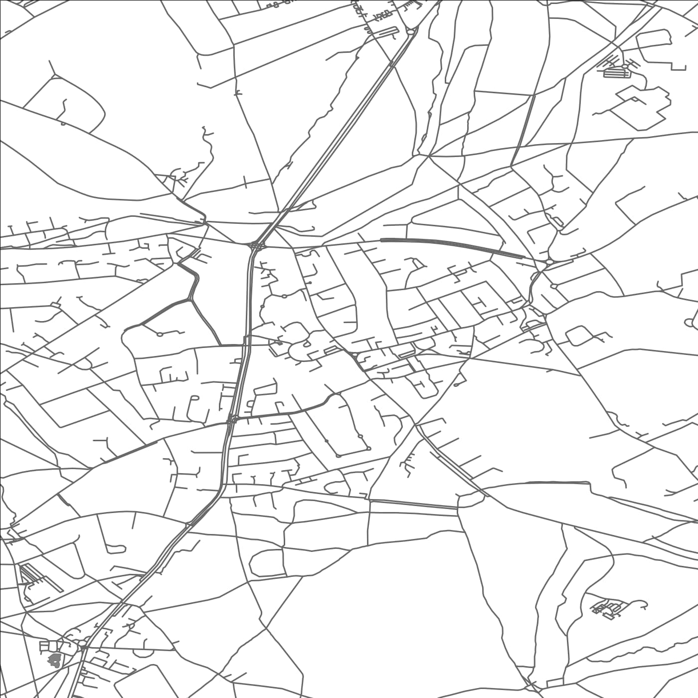 ROAD MAP OF BANSTEAD, UNITED KINGDOM BY MAPBAKES