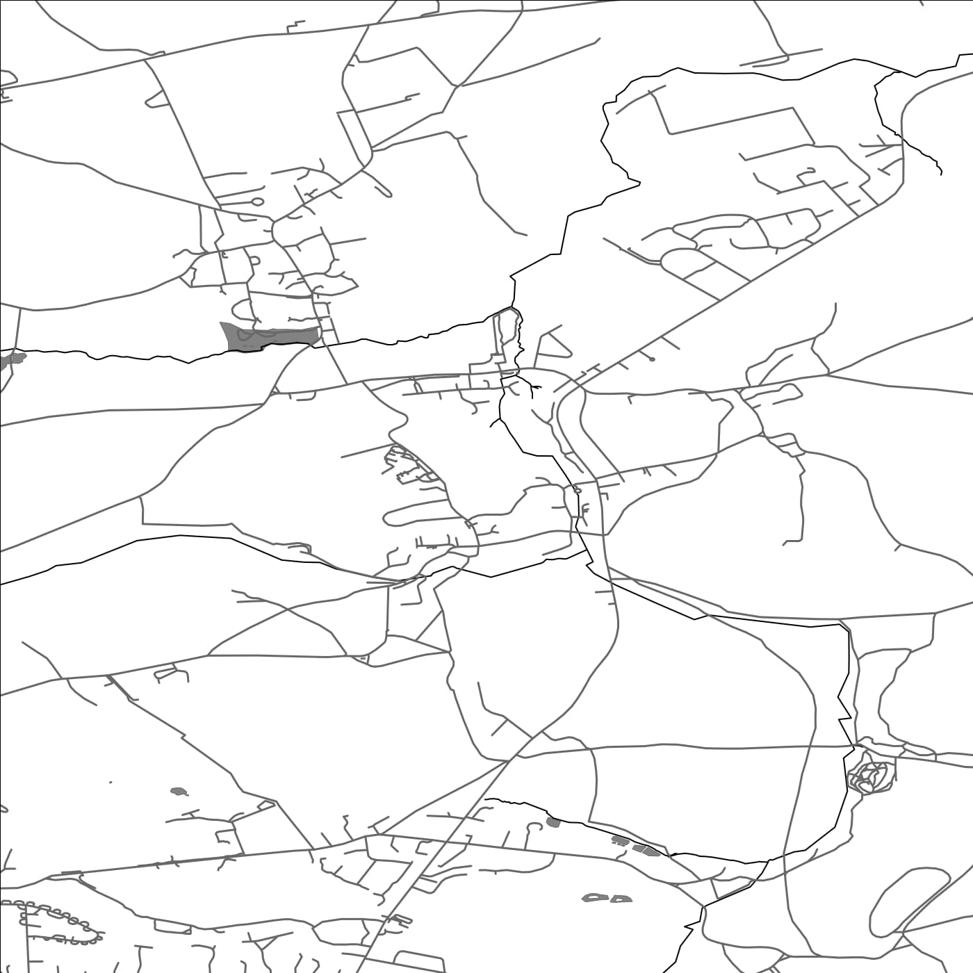 ROAD MAP OF BARDSEY CUM RIGTON, UNITED KINGDOM BY MAPBAKES