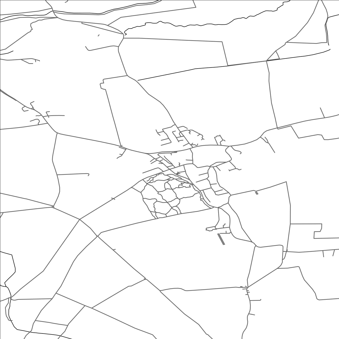 ROAD MAP OF BARNACK, UNITED KINGDOM BY MAPBAKES