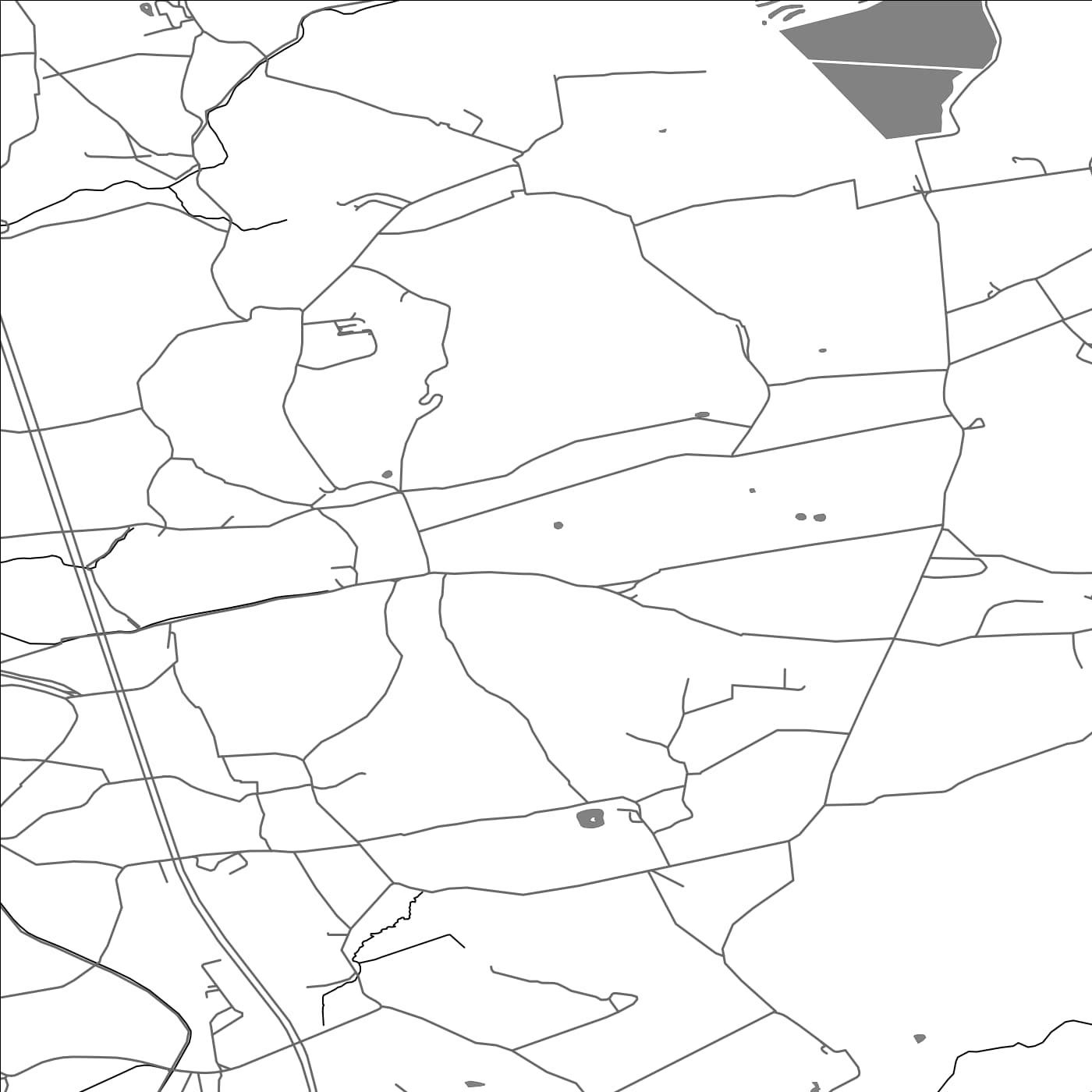 ROAD MAP OF BARNACRE-WITH-BONDS, UNITED KINGDOM BY MAPBAKES