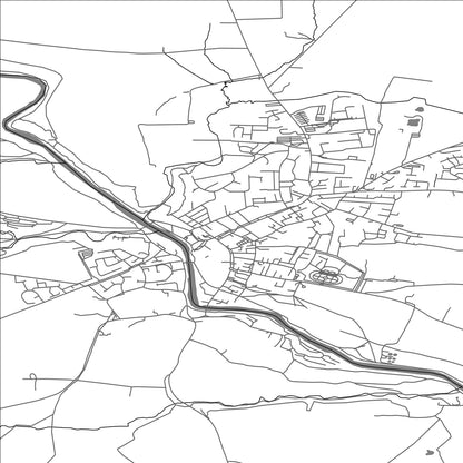 ROAD MAP OF BARNARD CASTLE, UNITED KINGDOM BY MAPBAKES