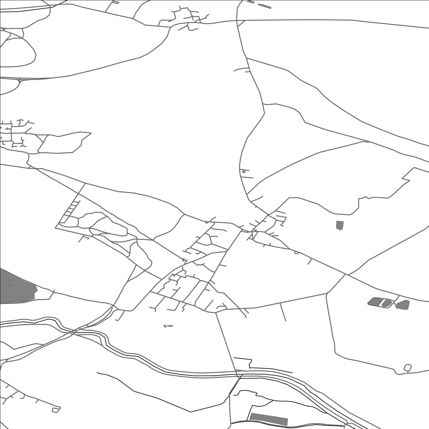 ROAD MAP OF BARNBURGH, UNITED KINGDOM BY MAPBAKES