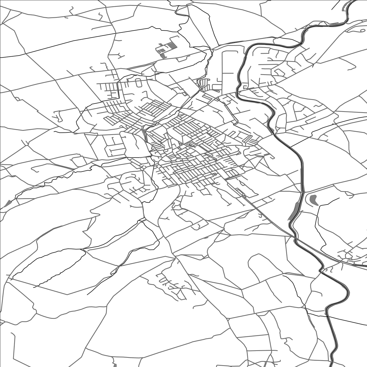 ROAD MAP OF BARNOLDSWICK, UNITED KINGDOM BY MAPBAKES