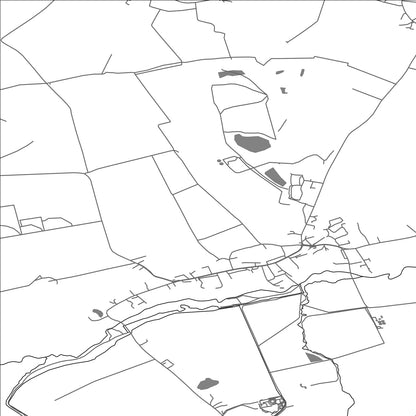 ROAD MAP OF BARRINGTON, UNITED KINGDOM BY MAPBAKES