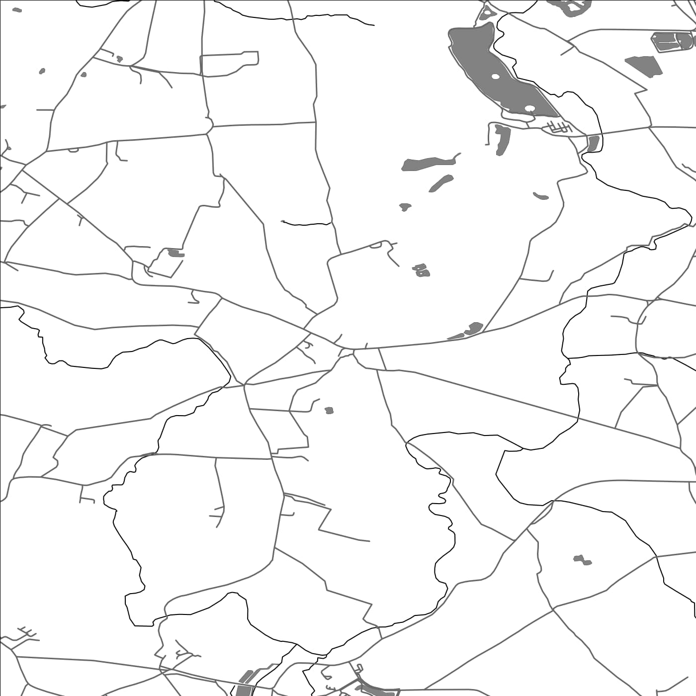 ROAD MAP OF BARSTON, UNITED KINGDOM BY MAPBAKES