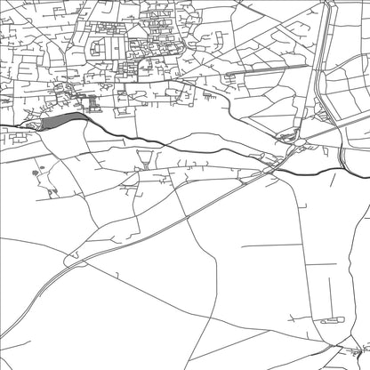 ROAD MAP OF BARTON MILLS, UNITED KINGDOM BY MAPBAKES