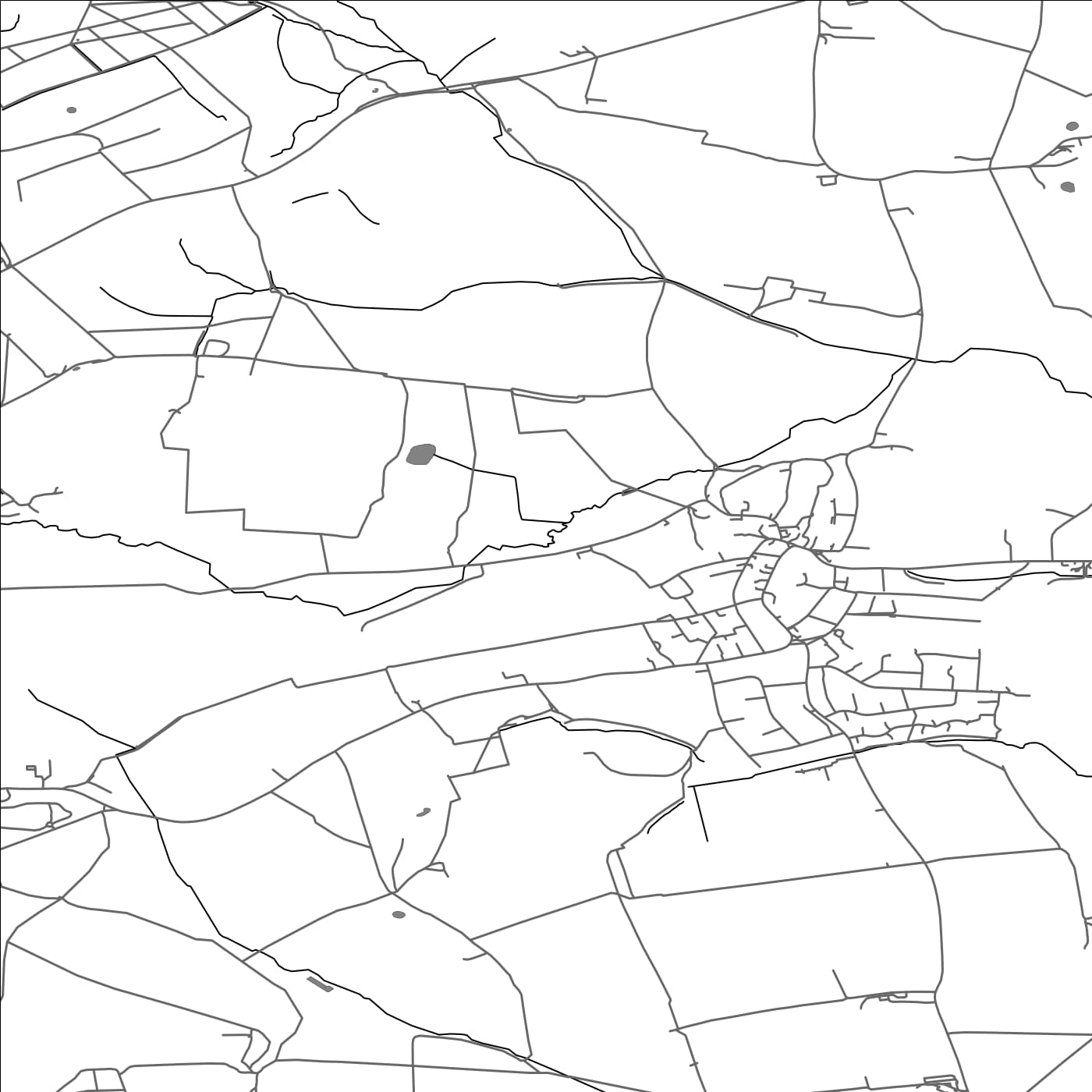 ROAD MAP OF BARWICK IN ELMET AND SCHOLES, UNITED KINGDOM BY MAPBAKES