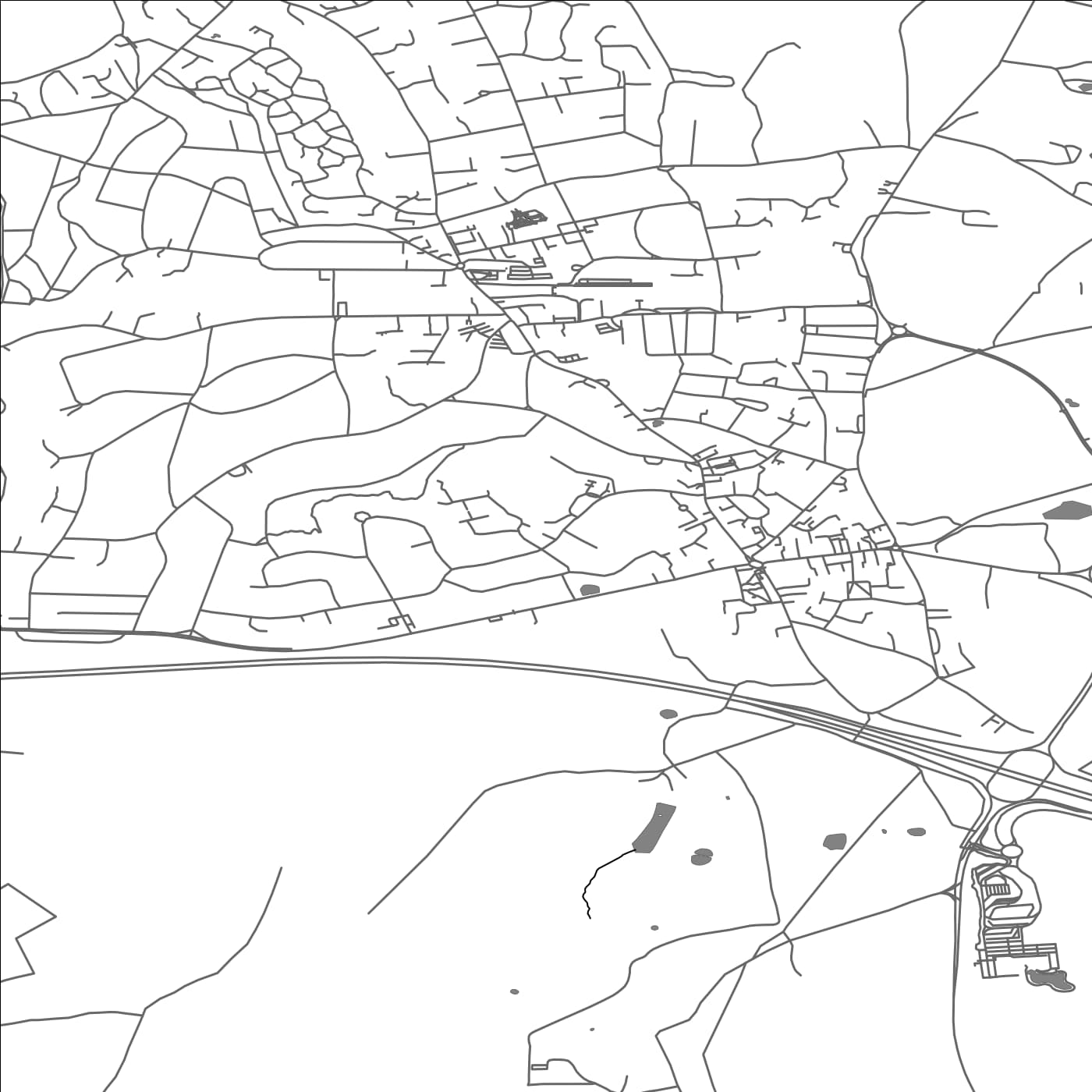 ROAD MAP OF BEACONSFIELD, UNITED KINGDOM BY MAPBAKES