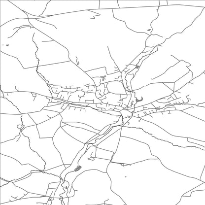 ROAD MAP OF BEAMINSTER, UNITED KINGDOM BY MAPBAKES