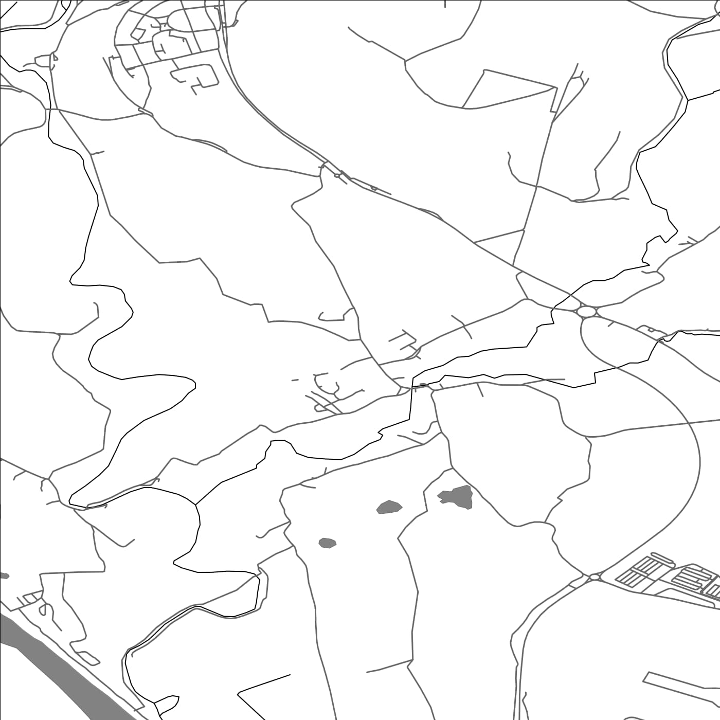 ROAD MAP OF BECKERMET, UNITED KINGDOM BY MAPBAKES