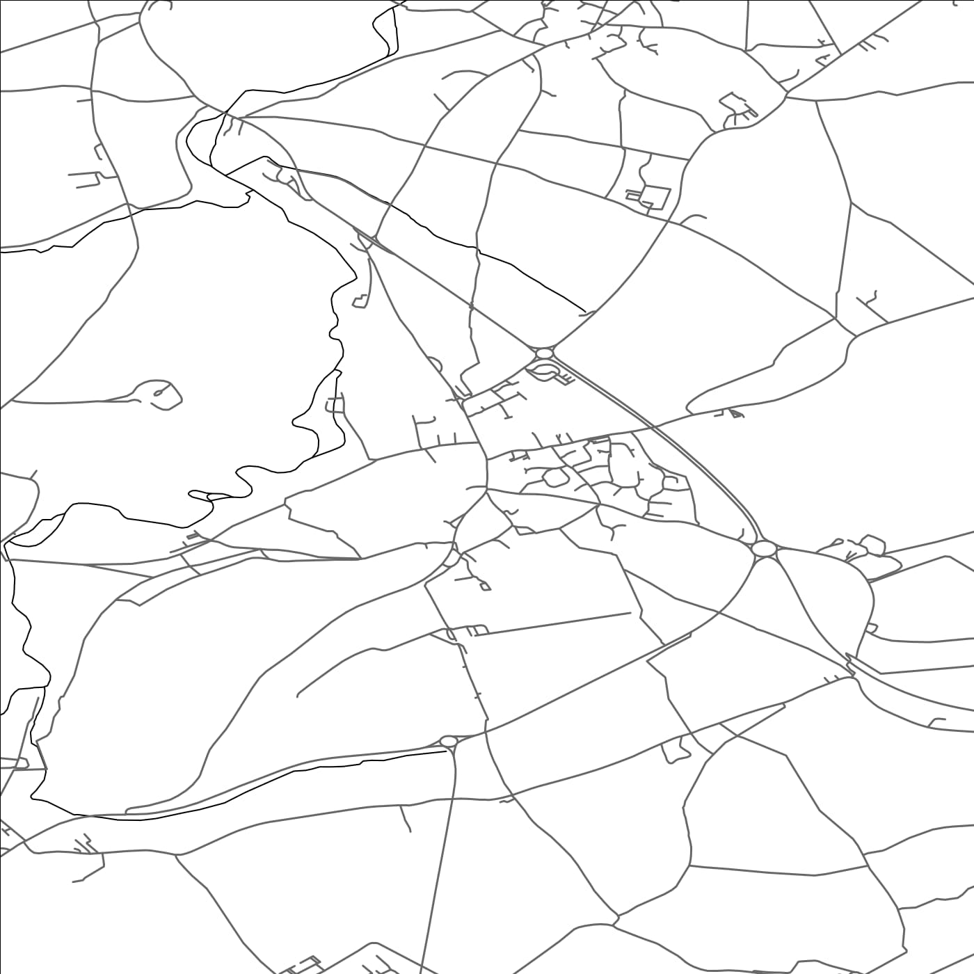 ROAD MAP OF BECKINGTON, UNITED KINGDOM BY MAPBAKES