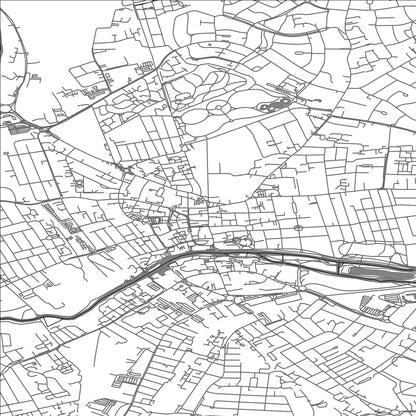 ROAD MAP OF BEDFORD, UNITED KINGDOM BY MAPBAKES