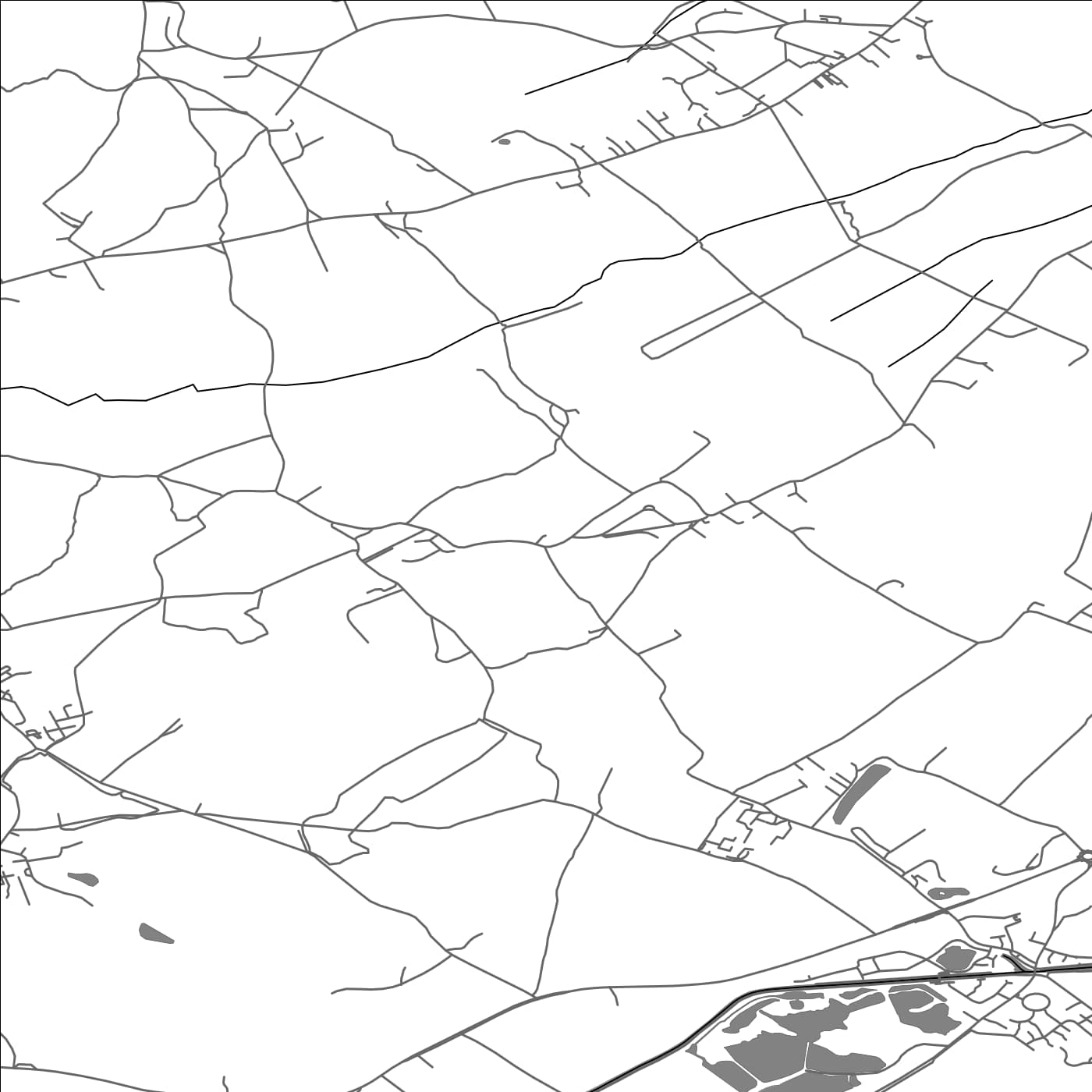 ROAD MAP OF BEENHAM, UNITED KINGDOM BY MAPBAKES