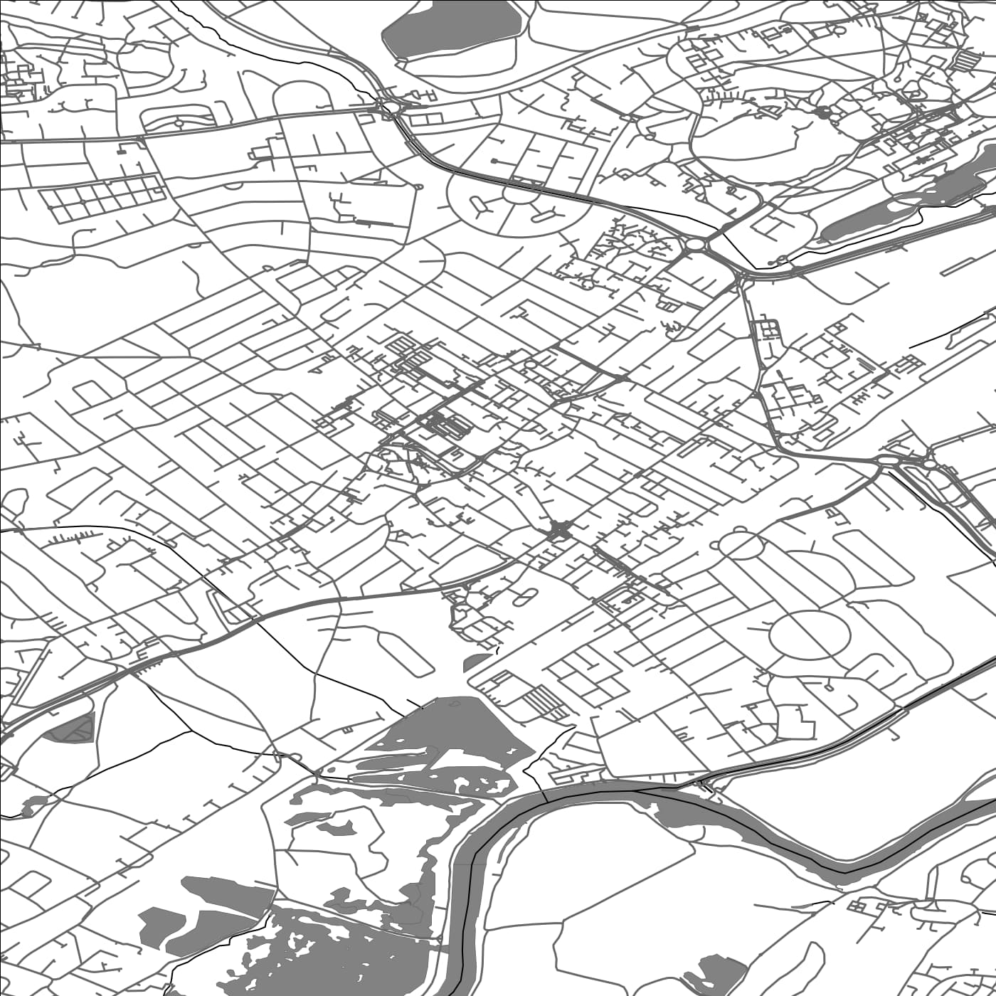 ROAD MAP OF BEESTON, UNITED KINGDOM BY MAPBAKES