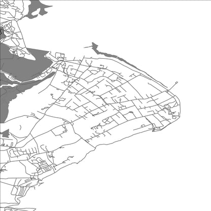 ROAD MAP OF BEMBRIDGE, UNITED KINGDOM BY MAPBAKES