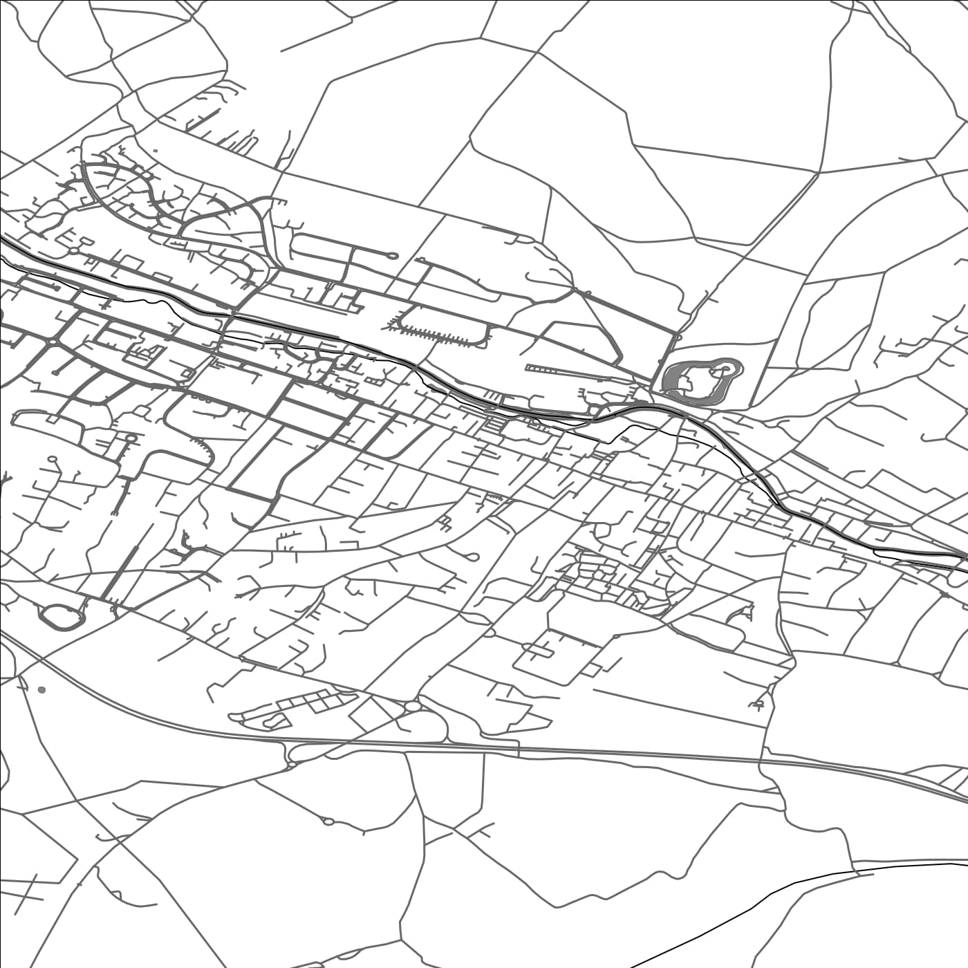 ROAD MAP OF BERKHAMSTED, UNITED KINGDOM BY MAPBAKES