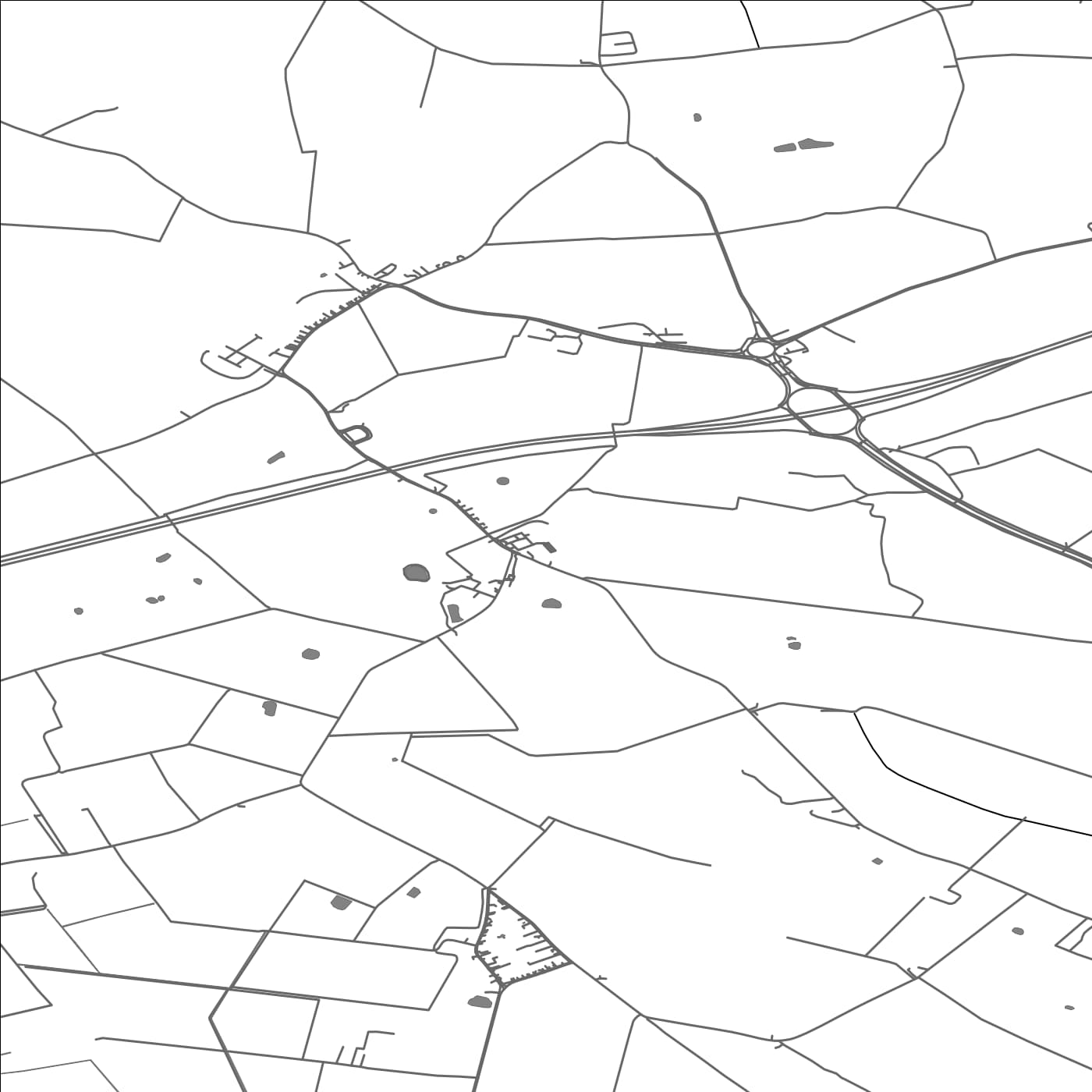 ROAD MAP OF BICKERSTAFFE, UNITED KINGDOM BY MAPBAKES