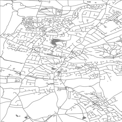 ROAD MAP OF BILLERICAY, UNITED KINGDOM BY MAPBAKES