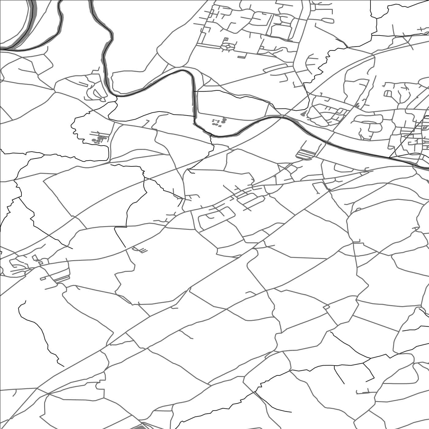 ROAD MAP OF BILLINGTON, UNITED KINGDOM BY MAPBAKES