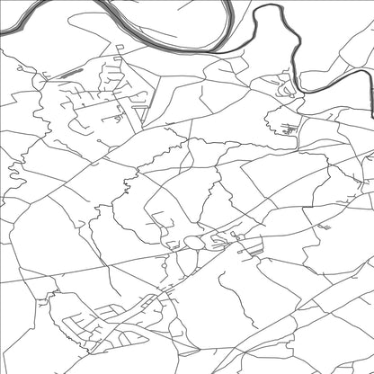 ROAD MAP OF BILLINGTON AND LANGHO, UNITED KINGDOM BY MAPBAKES